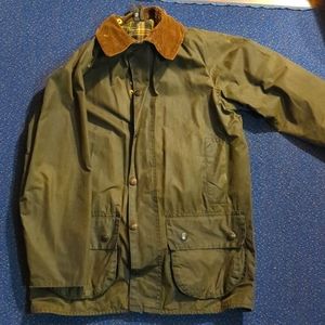 Vintage Barbour Beaufort wax canvas field coat